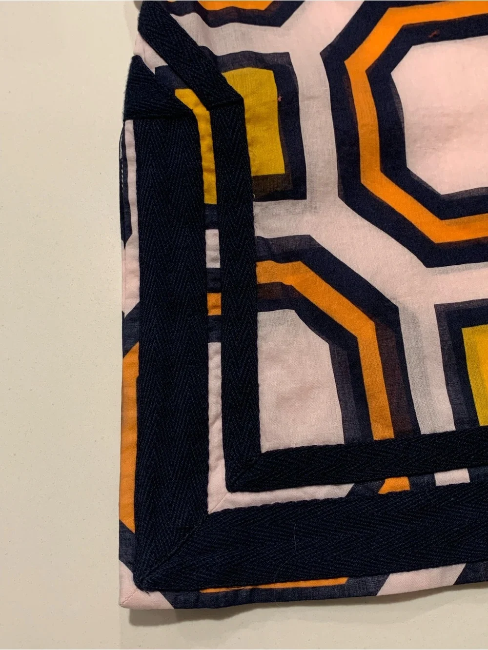 Tory Burch Classic Cotton Geometric Octagon Print Tunic / Caftan, Resortwear, XS